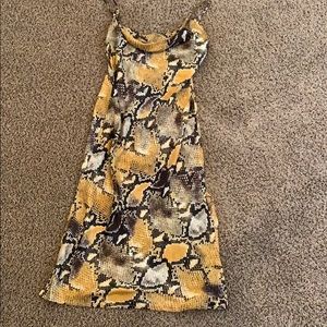 Snake skin pattern dress